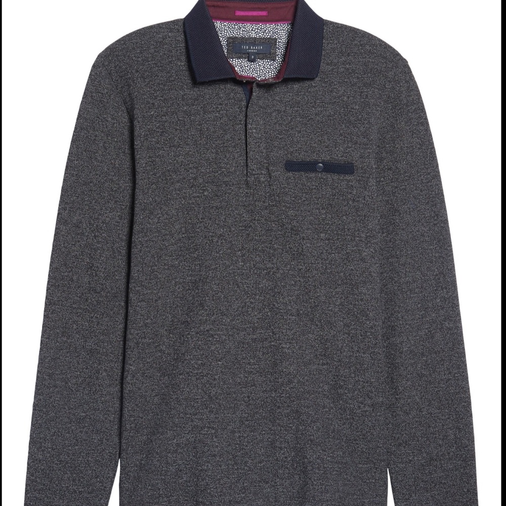 Ted Baker Chella Trim Fit Long Sleeve Polo